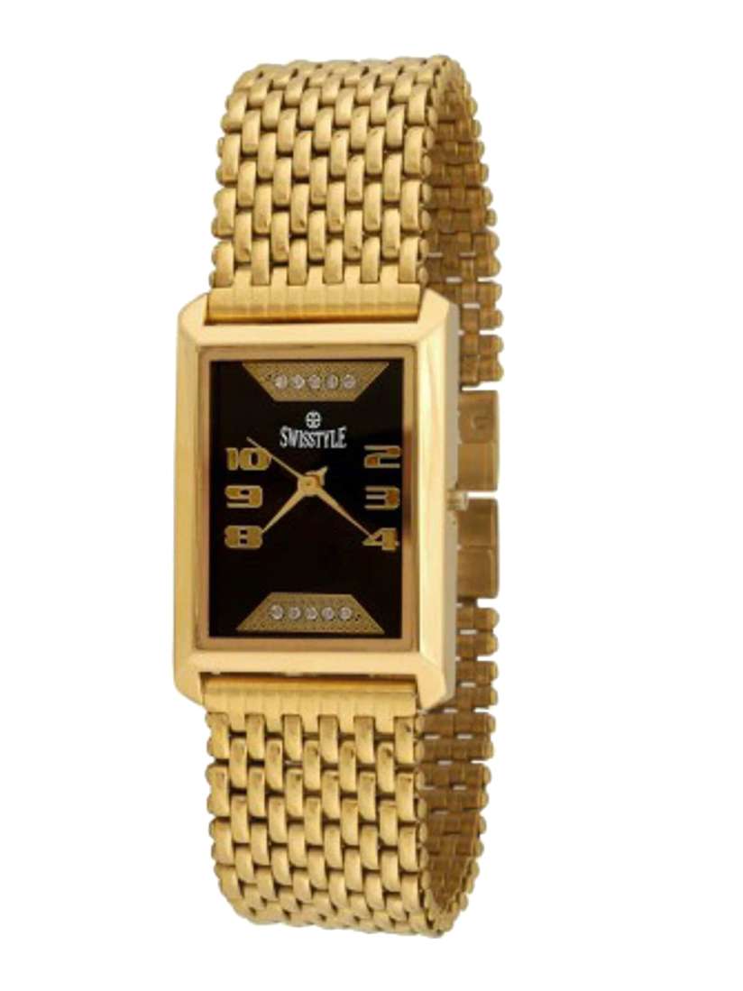 Buy SWISSTYLE Men Gold Dial Gold Textured Straps Analogue Wrist Watch SS GSQ1194 GLD GLD Watches for Men 18167484 Myntra