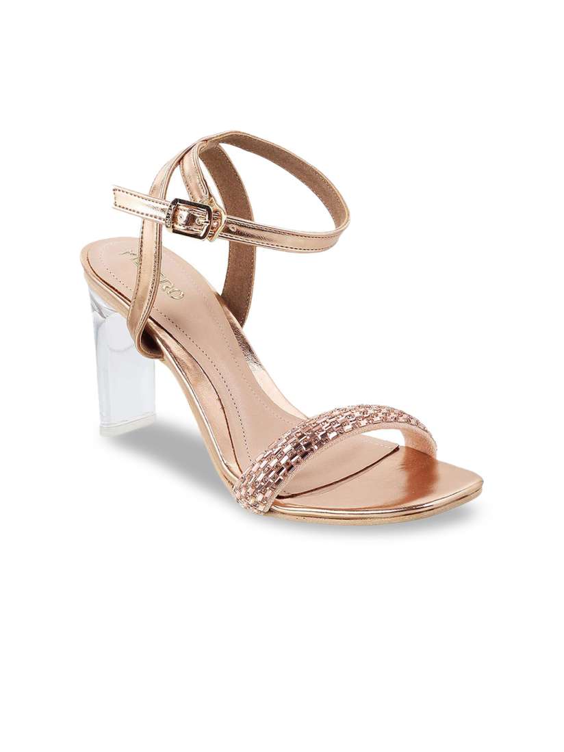 Rose gold peep toe heels discount