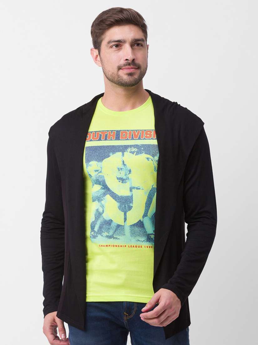 Buy Globus Men Black Solid Longline Shrug Shrug for Men 18169302 Myntra