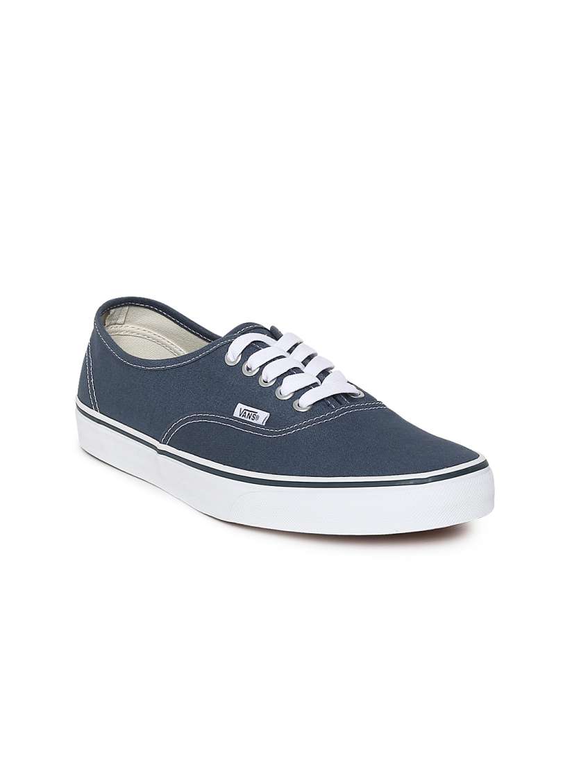 Solid blue vans top