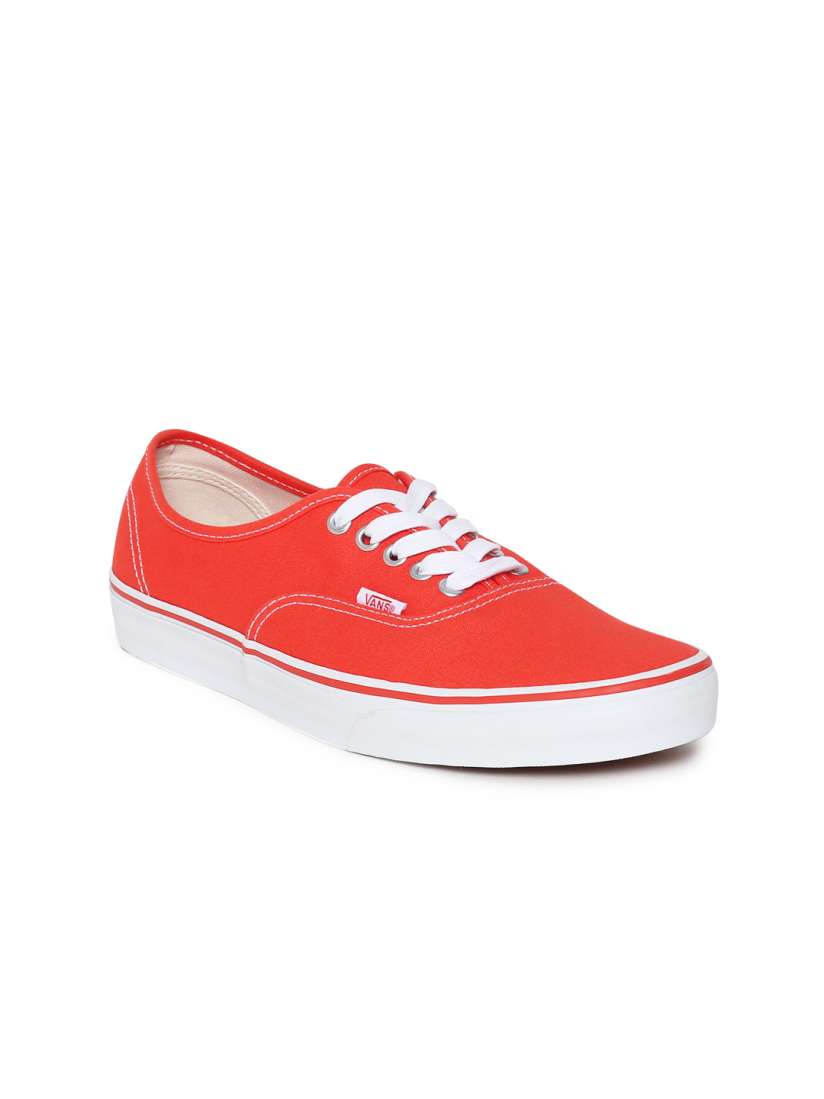 Buy Vans Unisex Coral Red Solid Sneakers Casual Shoes for Unisex 1816985 Myntra