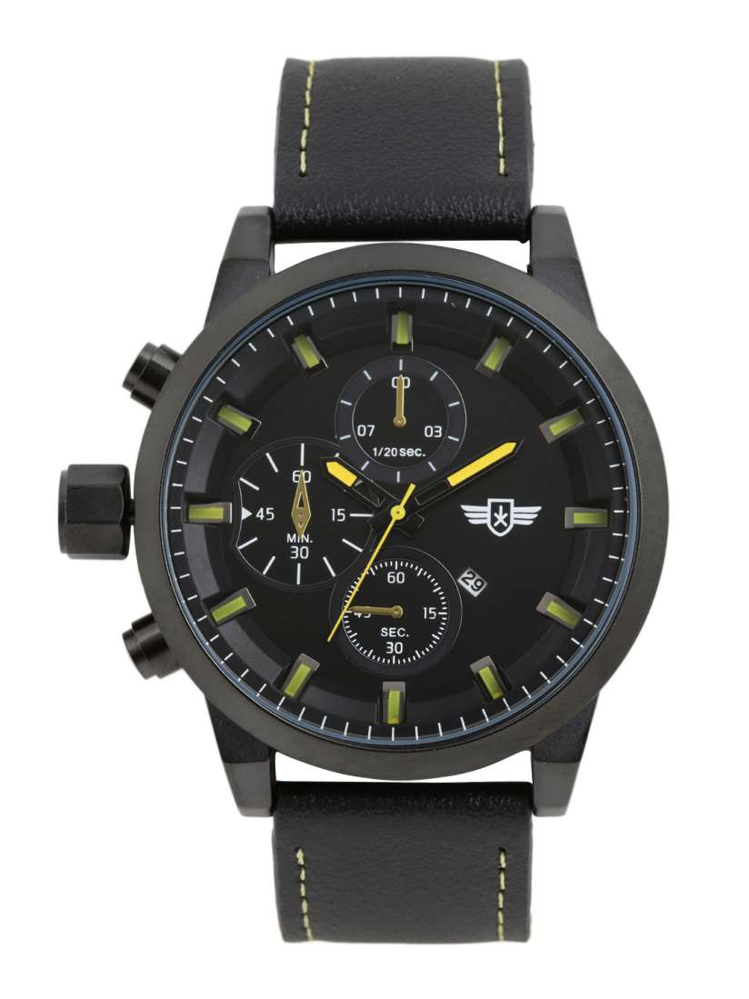 Buy Roadster Men Black Analogue Watch S5845 Watches for Men Myntra