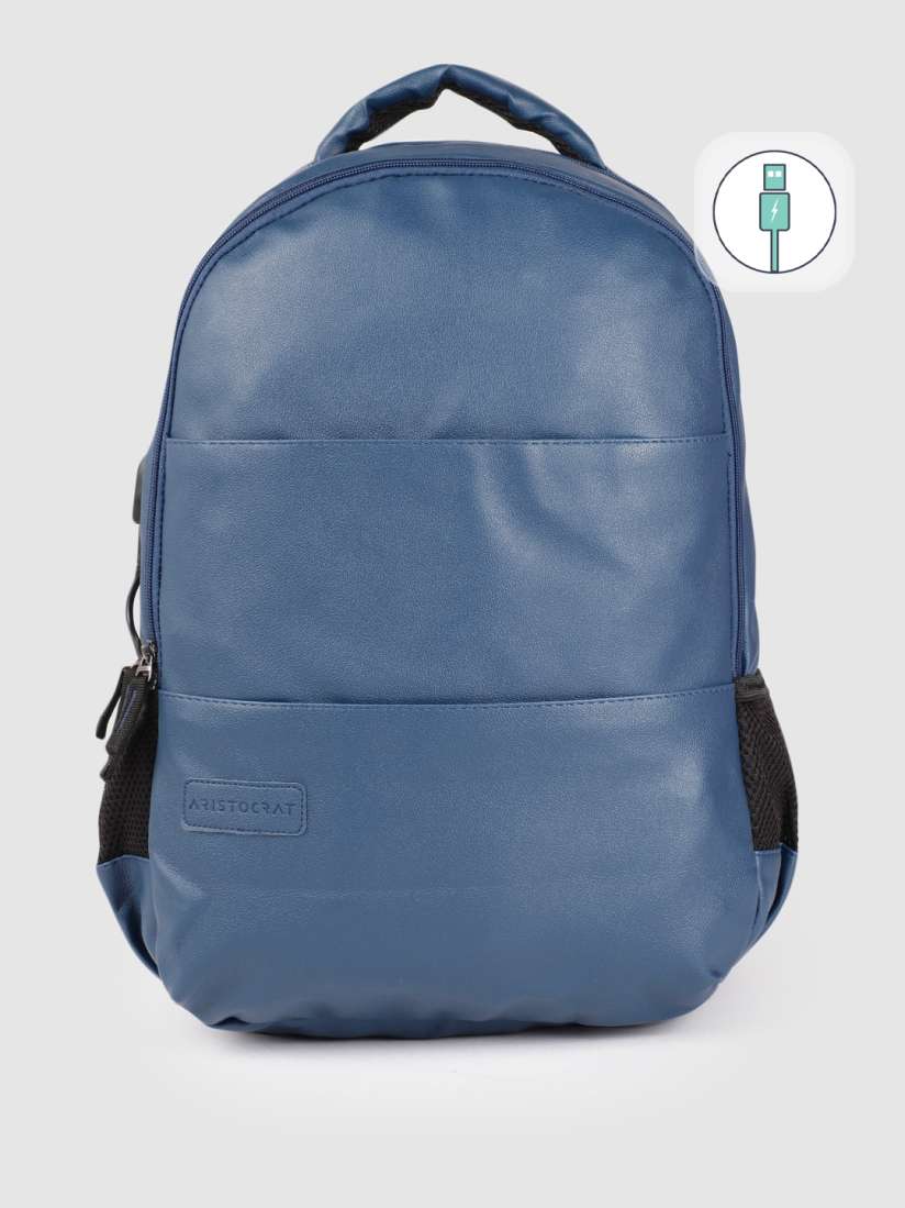 Buy Aristocrat Unisex Navy Blue CLASSIC Laptop Backpack with USB Charging Port Backpacks for Unisex 18171372 Myntra
