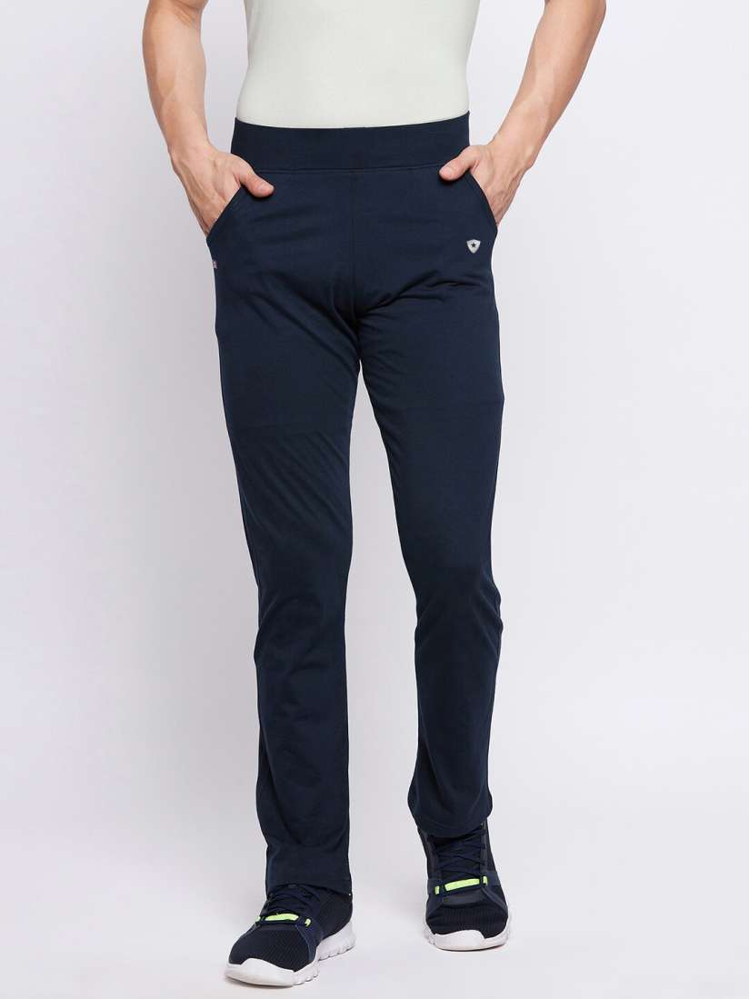 Buy FRENCH FLEXIOUS Men Navy Blue Solid Straight Fit Track Pant Track Pants for Men 18178922 Myntra