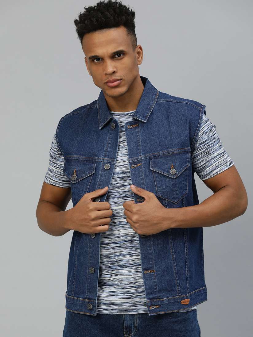 Mens fashion washed denim jacket new arrivals