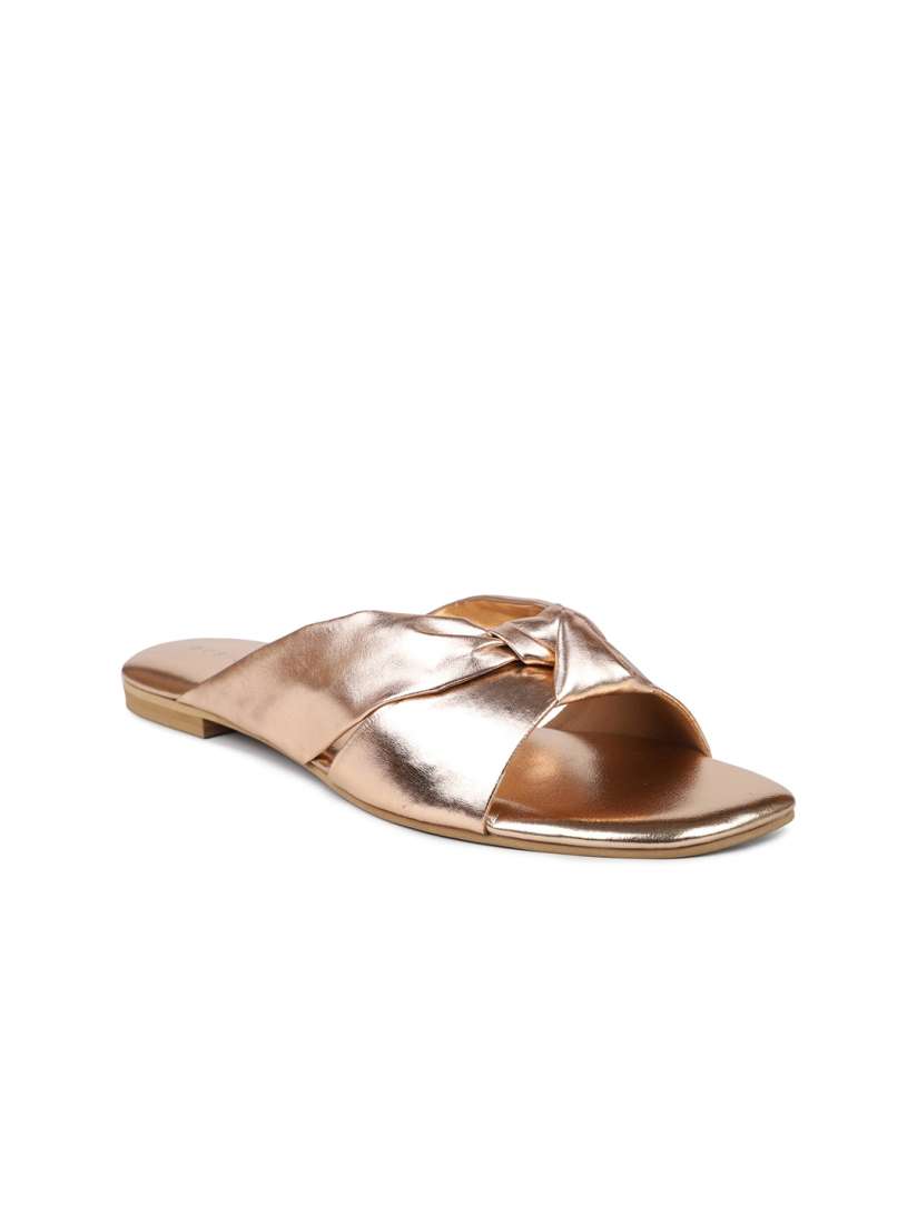 Rose gold peep toe flats discount