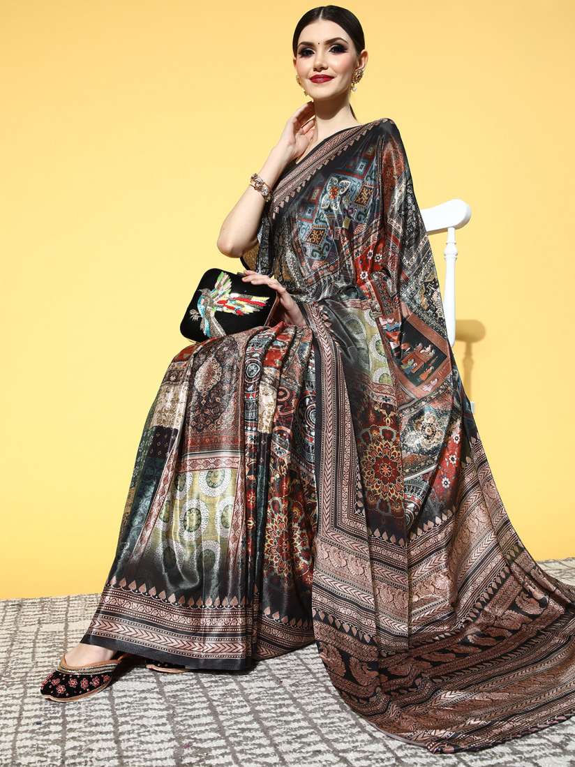 Myntra kalamkari sarees on sale