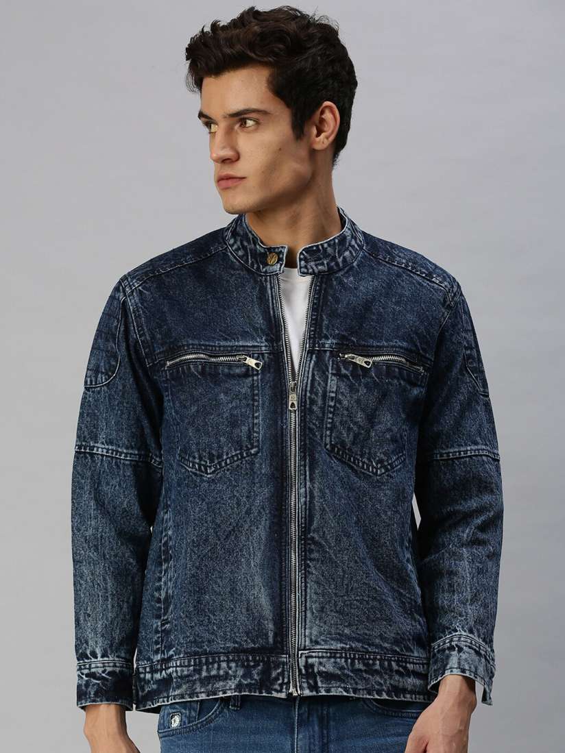 Longline denim jacket mens deals