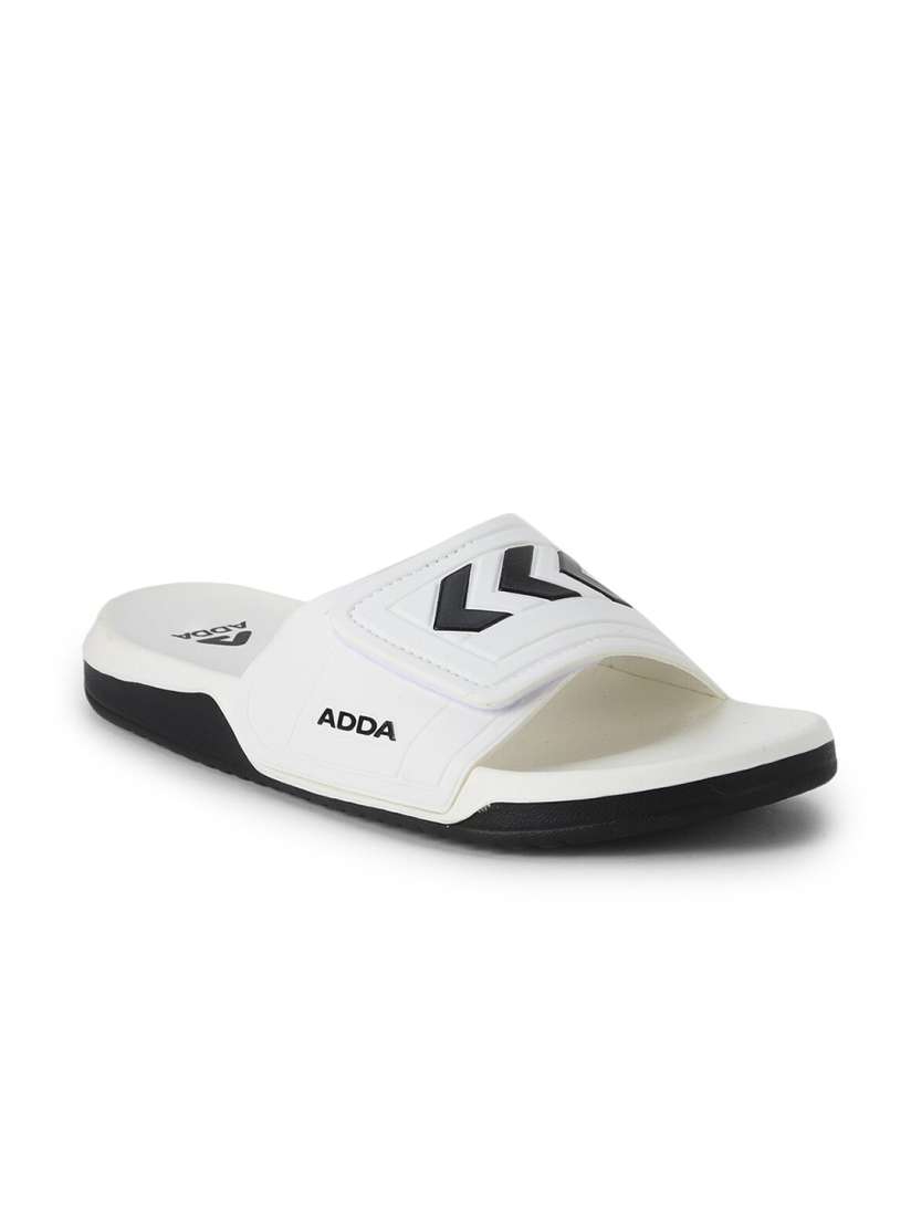 Buy Adda Men White Black Rubber Sliders Flip Flops for Men 18192392 Myntra