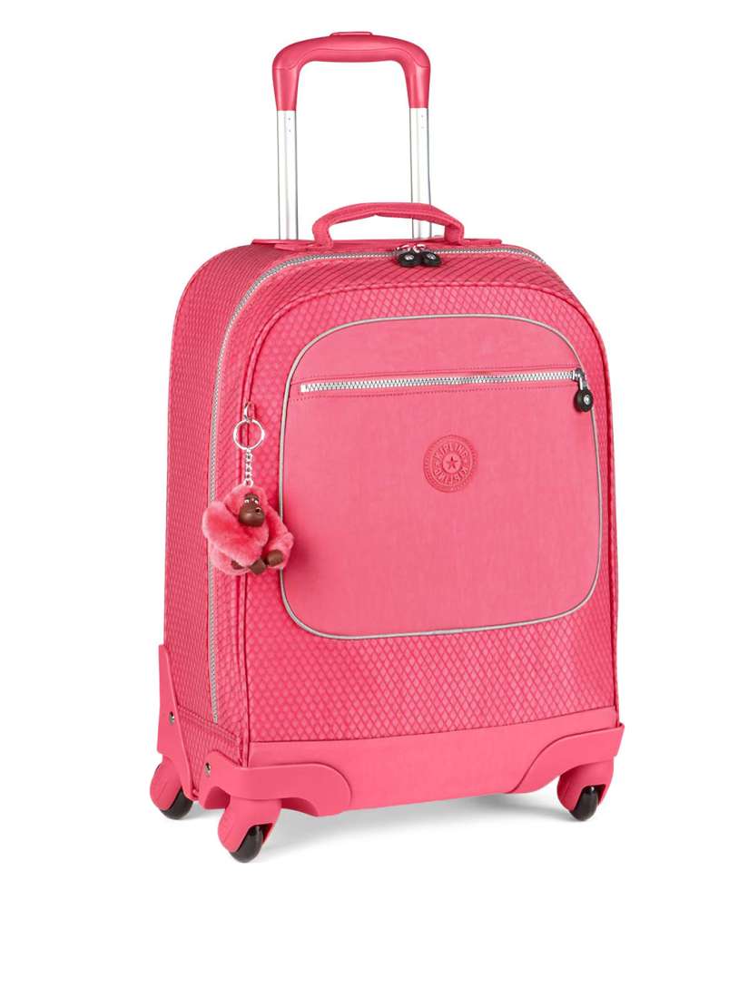 Buy Kipling Girls Pink Textured Cabin Trolley Bag Trolley Bag for Girls 1820002 Myntra