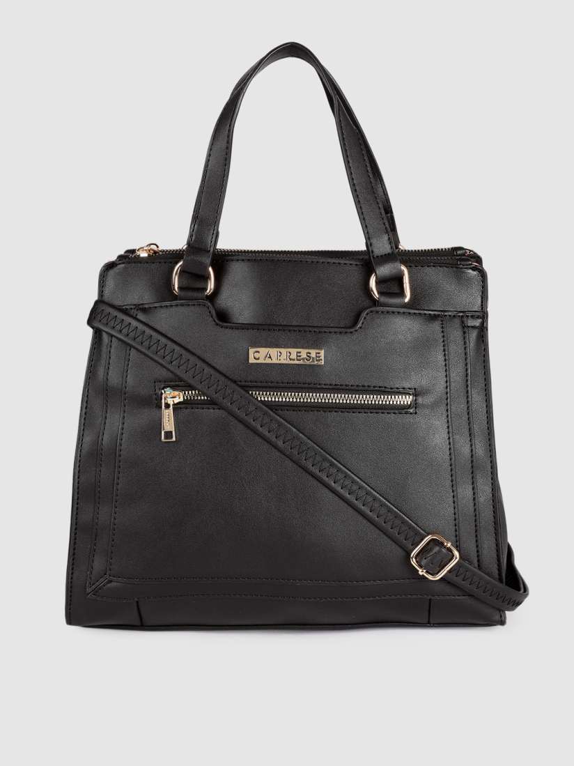 Buy Caprese Women Black Structured Handheld Bag Handbags for Women 18200048 Myntra