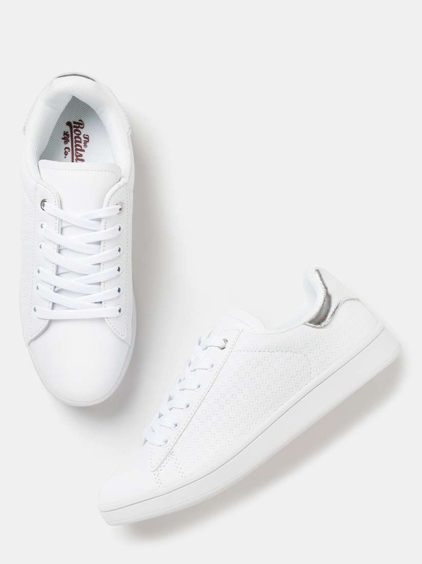 Roadster women white sneakers new arrivals