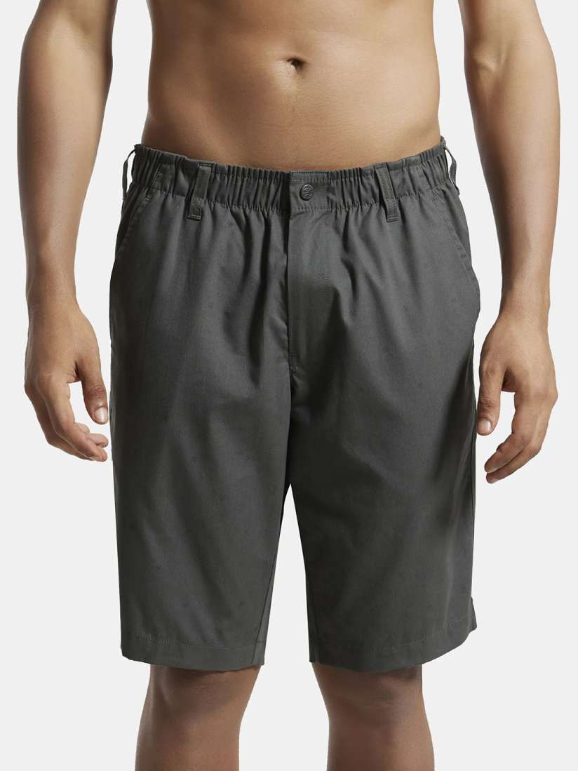 Buy Jockey Combed Mercerised Cotton Woven Straight Fit Shorts with Side Pockets 1206 Shorts for Men 18207602 Myntra