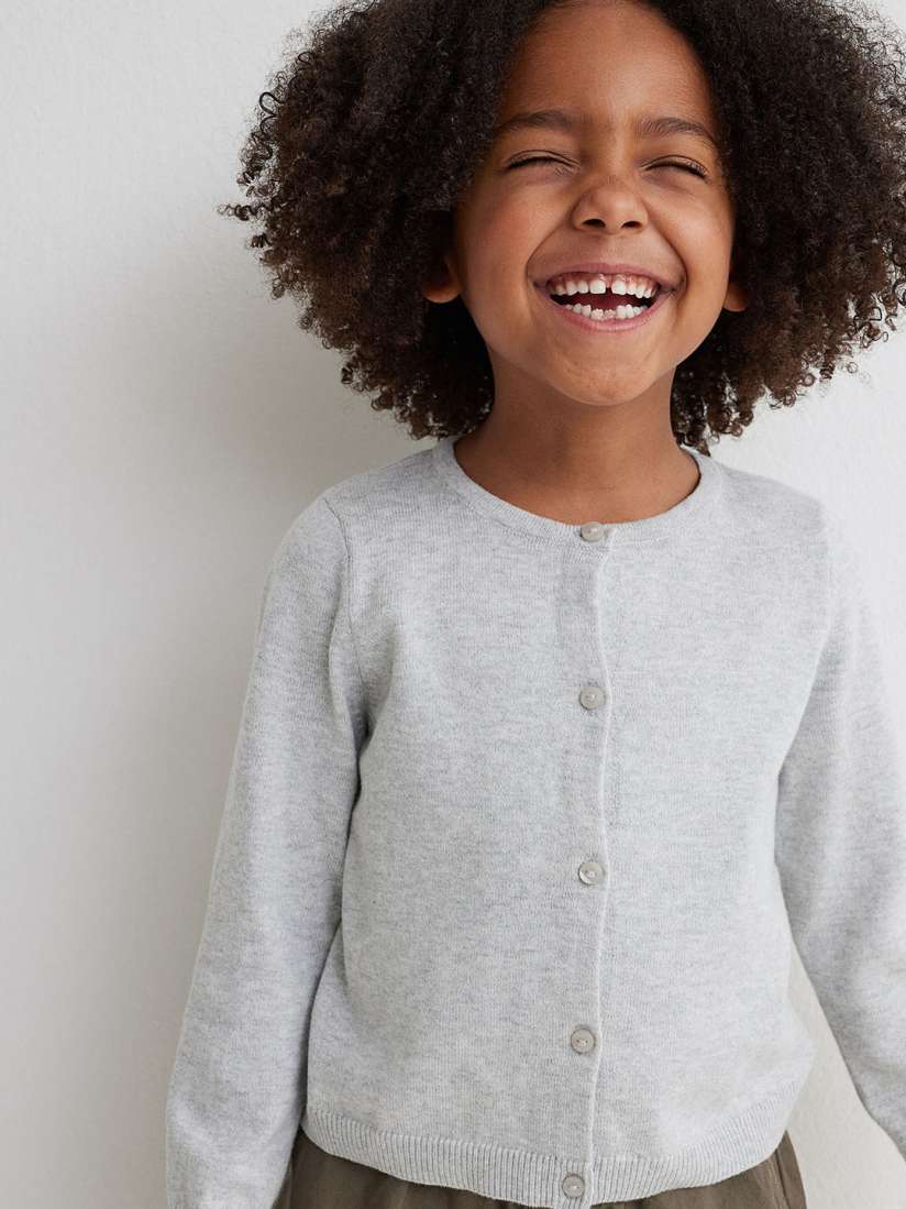 Gray cotton cardigan on sale