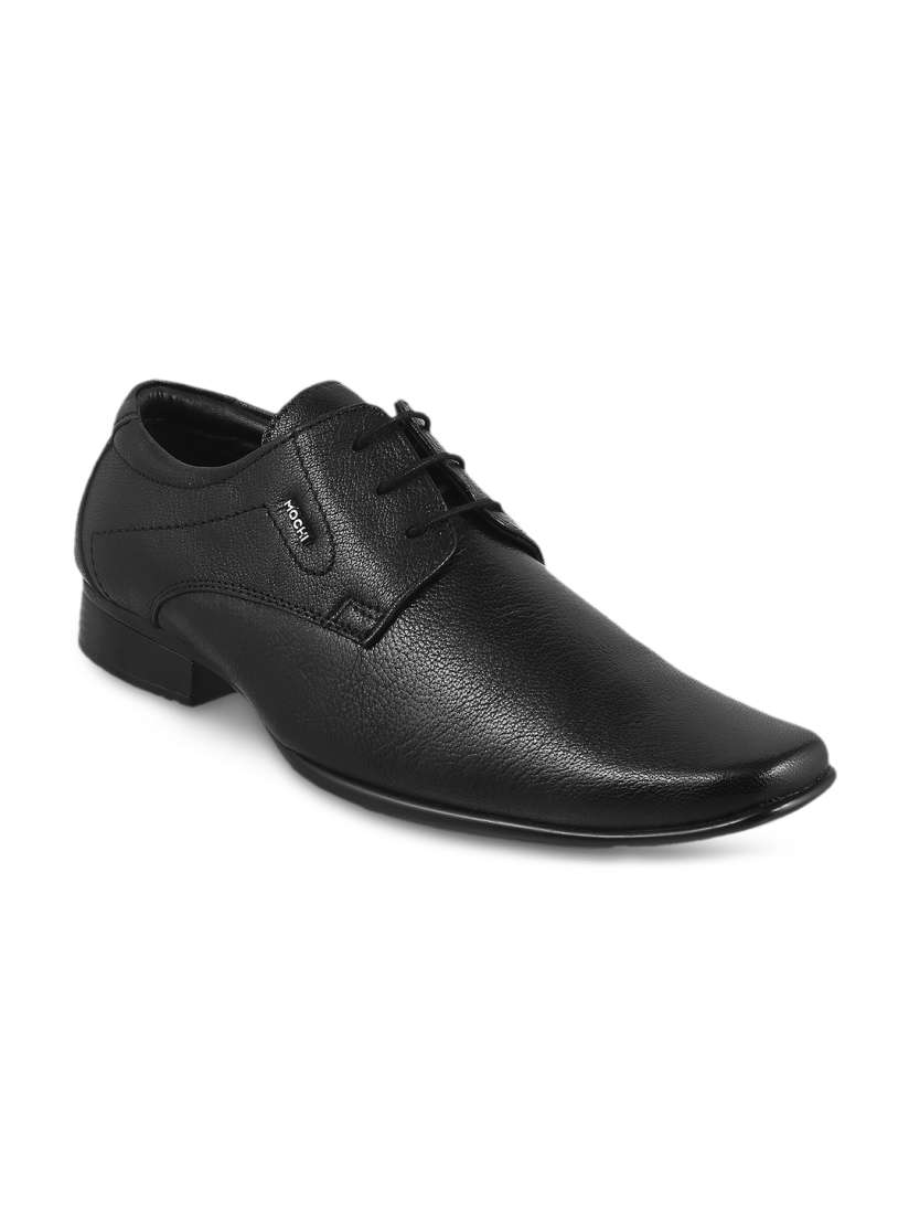 Buy Mochi Men Black Leather Formal Shoes Formal Shoes for Men 1821840 Myntra