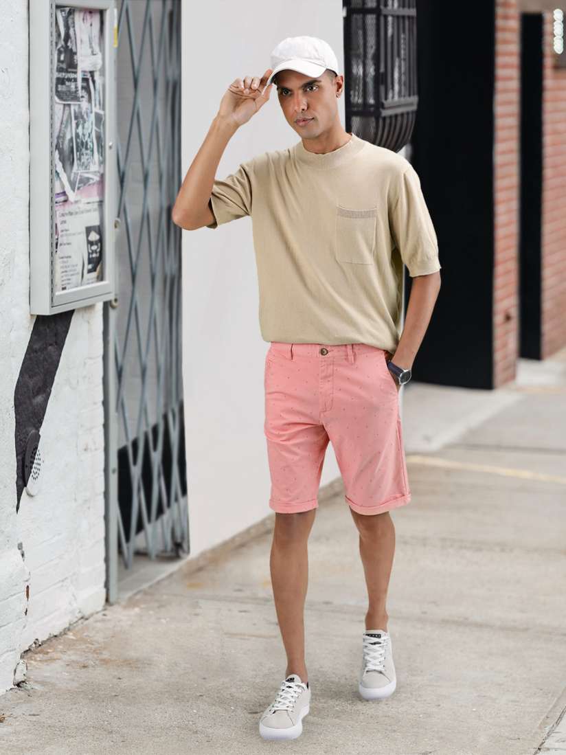 Mens pink chino shorts deals