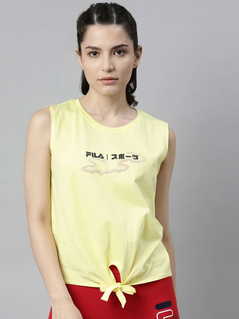 Fila t shirt womens yellow new arrivals