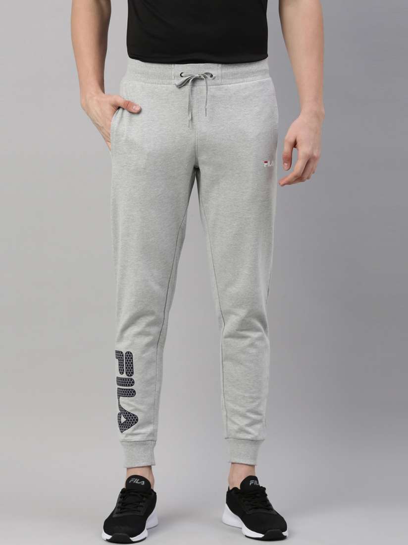 Grey fila joggers best sale