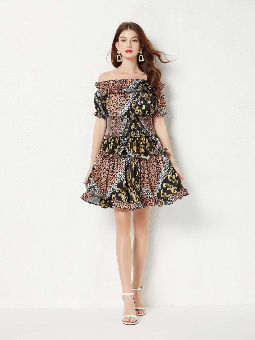 Off shoulder dress myntra best sale