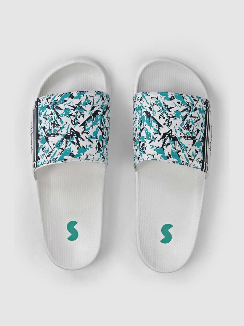 Mens white sliders hotsell
