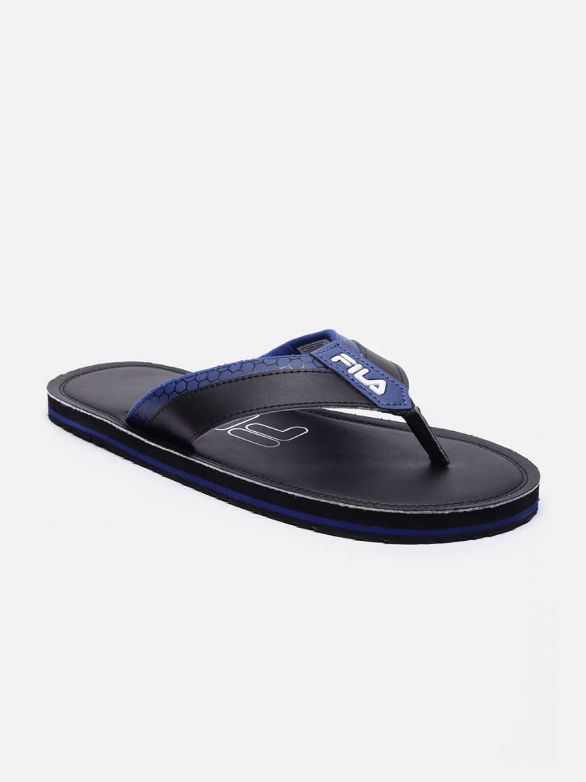 Buy FILA Men Black Blue Rubber Thong Flip Flops Flip Flops for Men 18231302 Myntra