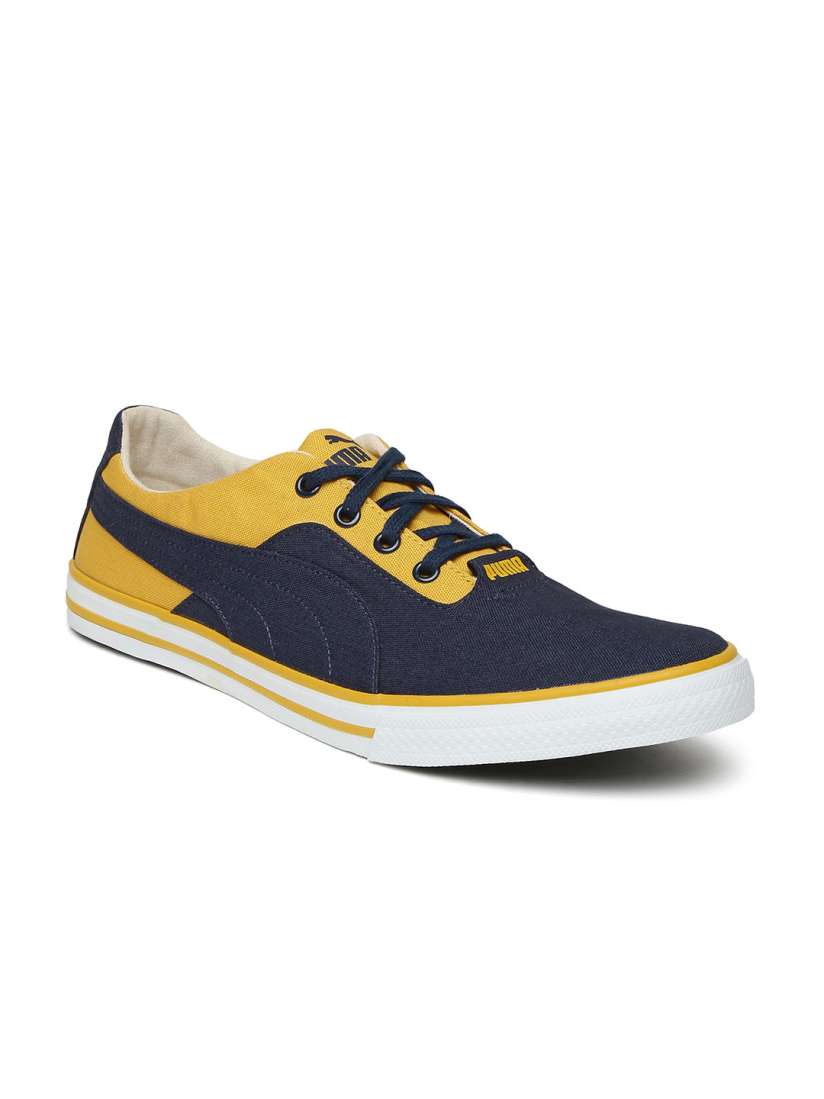 Buy Puma Unisex Navy Yellow Slyde DP Colourblocked Sneakers Casual Shoes for Unisex 1823274 Myntra