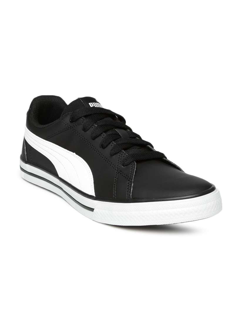 Buy Puma Men Black White Court Point VULC v2 Sneakers Casual Shoes for Men 1823297 Myntra