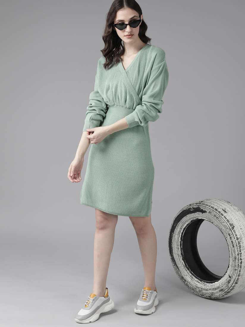 Wrap jumper dress top