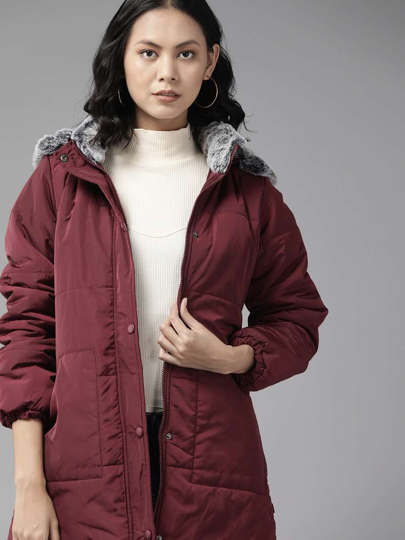 Parka Jacket Myntra Winter Jackets For Ladies Myntra Mango Furry