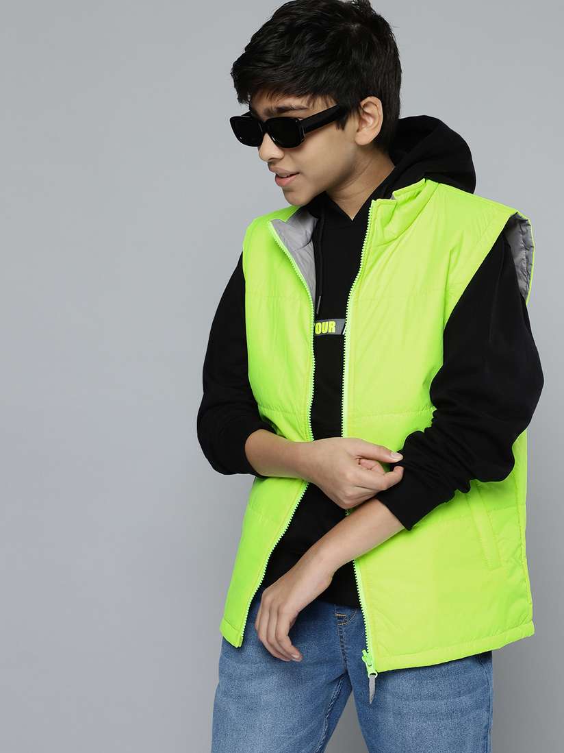 Bomber Jacket Jacket Neon Green Echo 3L Lined Performance Bomber