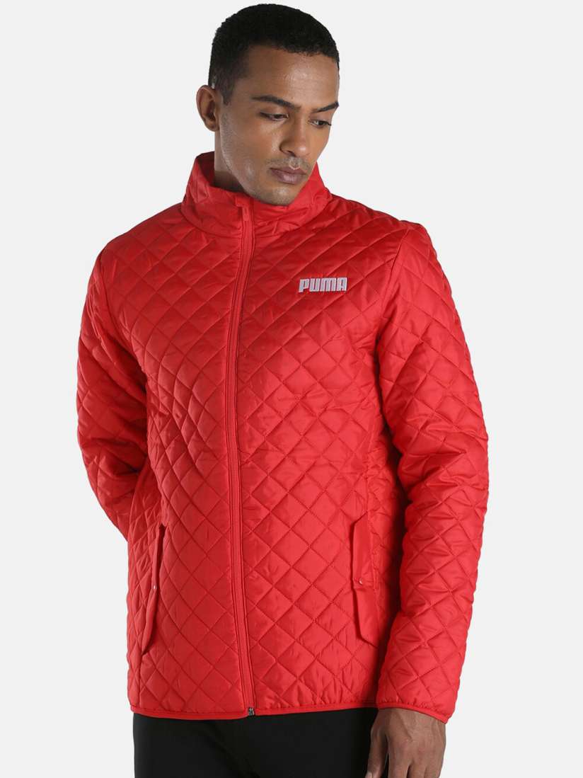Puma red quilted jackets store