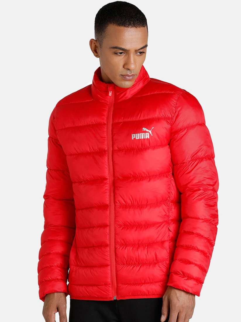 Puma cropped puffer jacket red outlet