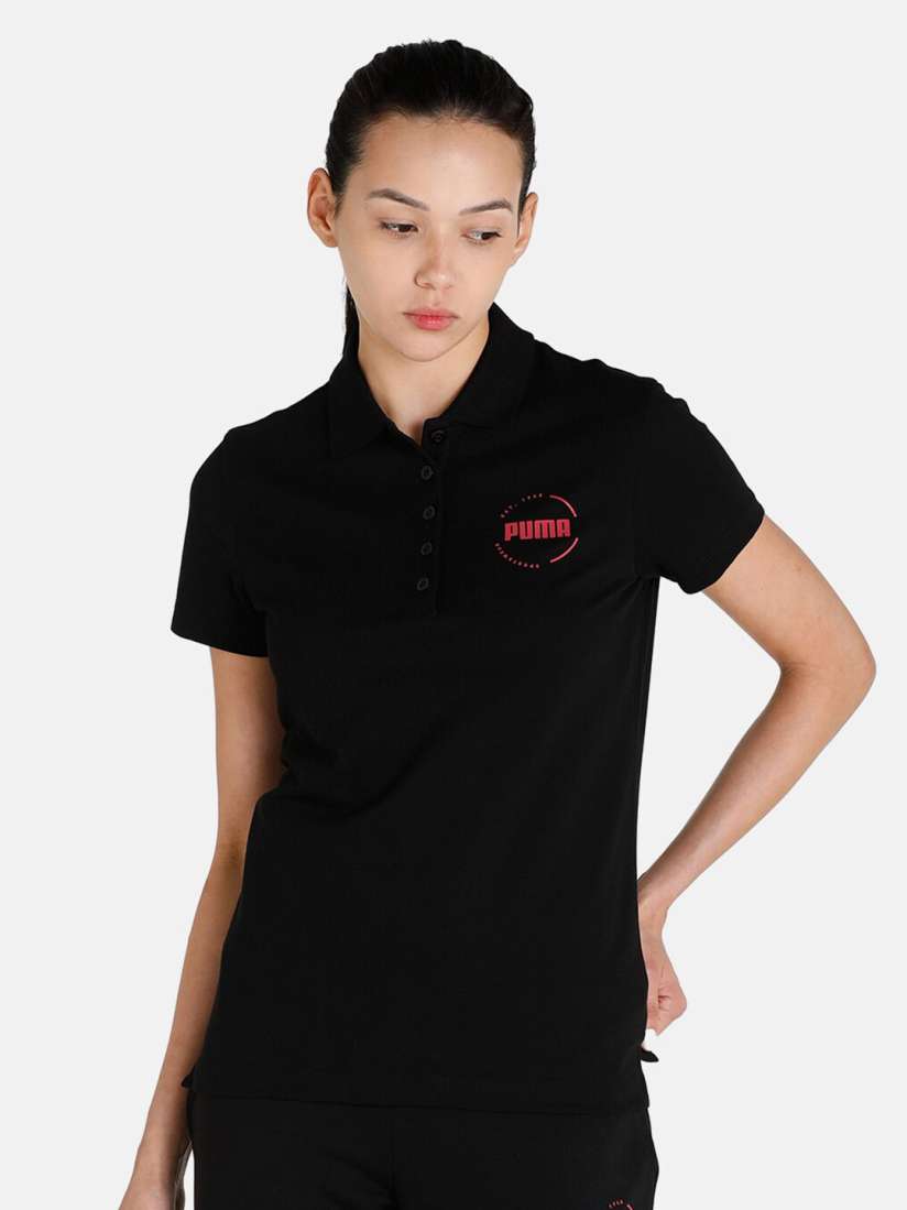 Buy Puma Women Regular Fit Polo Collar T shirt Tshirts for Women 18246156 Myntra