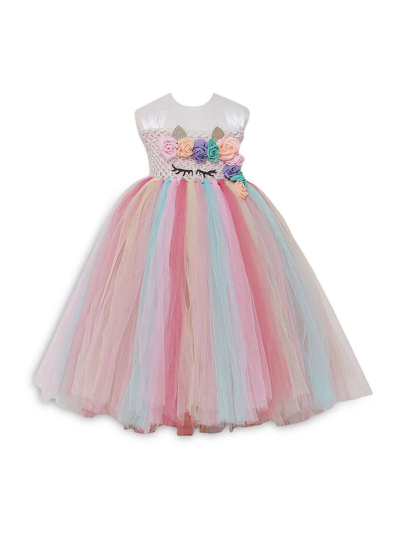 Ball Gown Dresses In Hopscotch Hopscotch Girls Poly Cotton Sequin