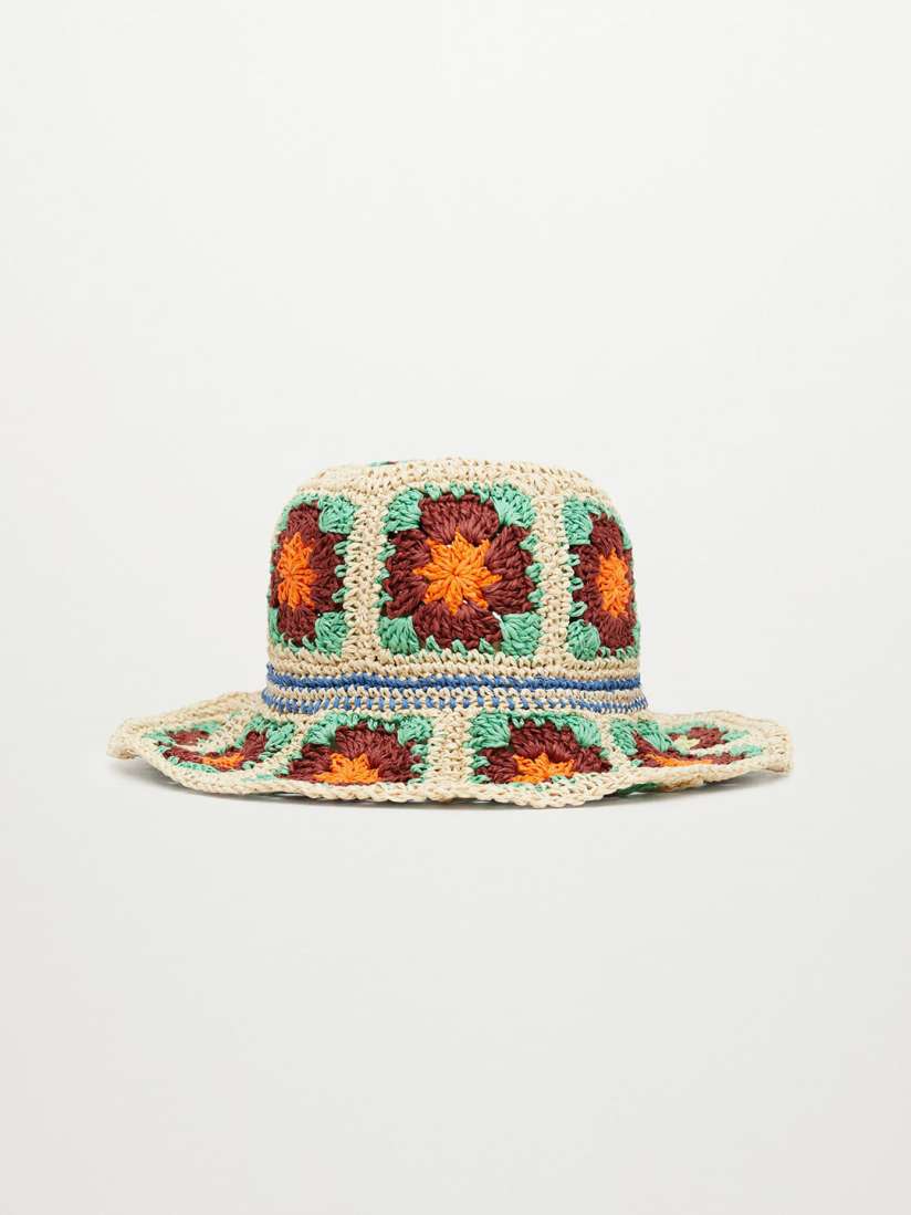 Mango floral bucket hat discount