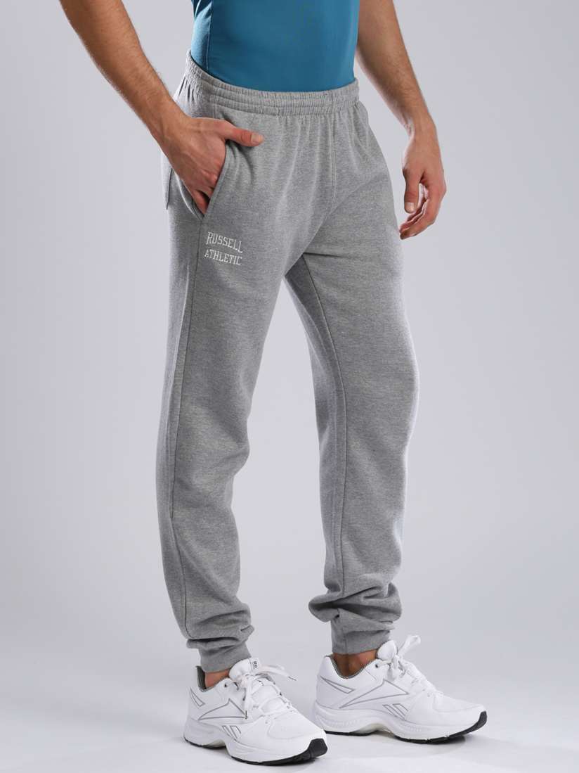 Buy Russell Athletic Grey Melange Slim Fit Joggers Track Pants for Men 1825777 Myntra