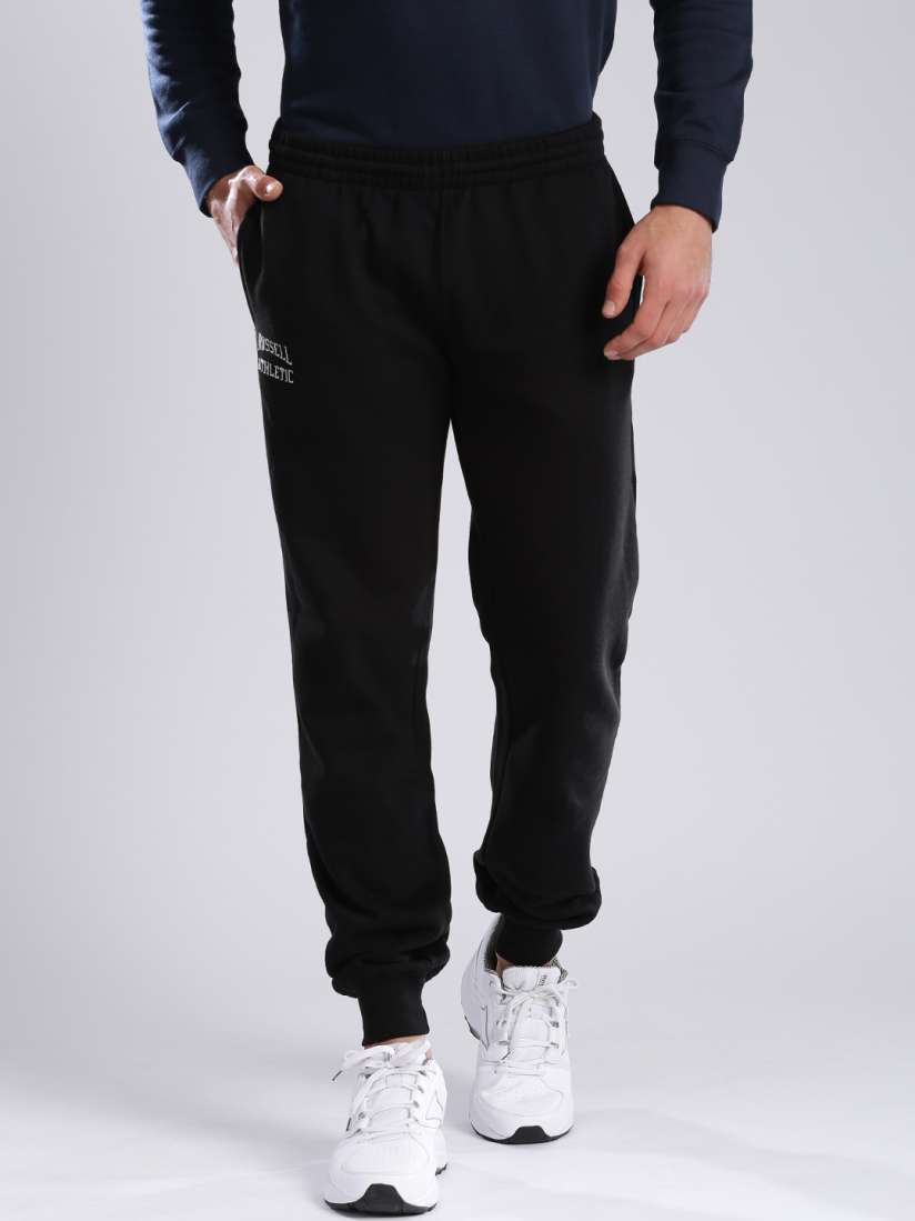 Buy Russell Athletic Black Slim Fit Joggers Track Pants for Men 1825778 Myntra