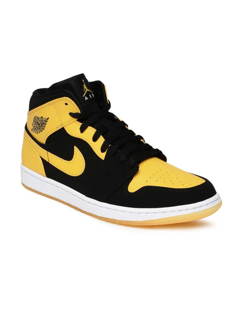 Nike air jordan 1 black and yellow new arrivals