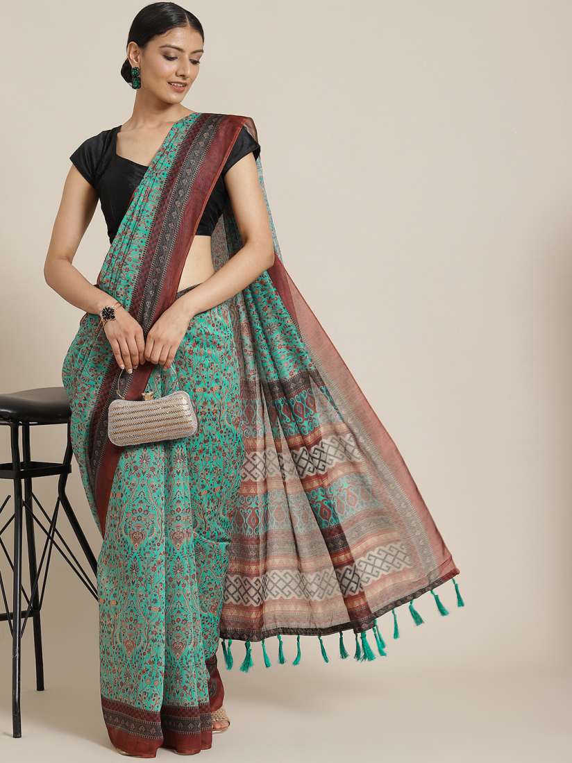 Myntra kalamkari sarees top