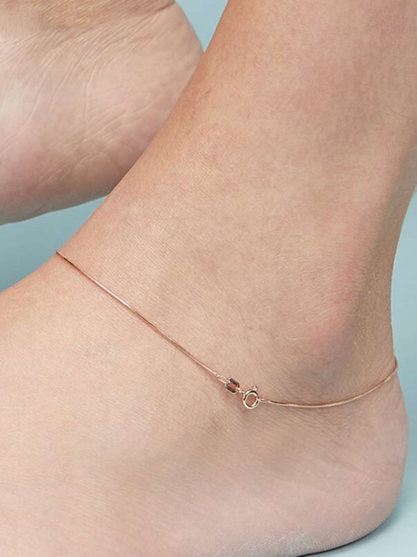 Buy Zavya Rose Gold Plated 925 Sterling Silver Anklet Anklet for Women 18262458 Myntra