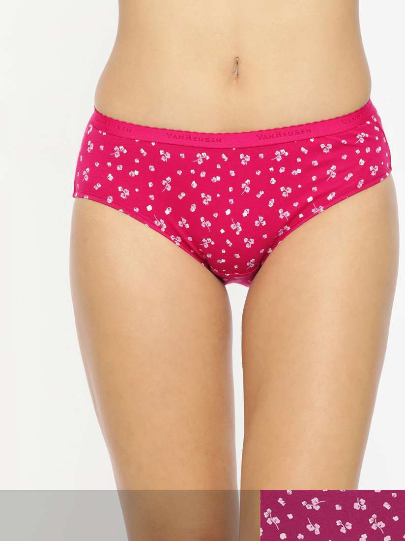 Buy Van Heusen Women Assorted Pack of 2 Printed Antibacterial Hipster Panty Briefs for Women 18265882 Myntra