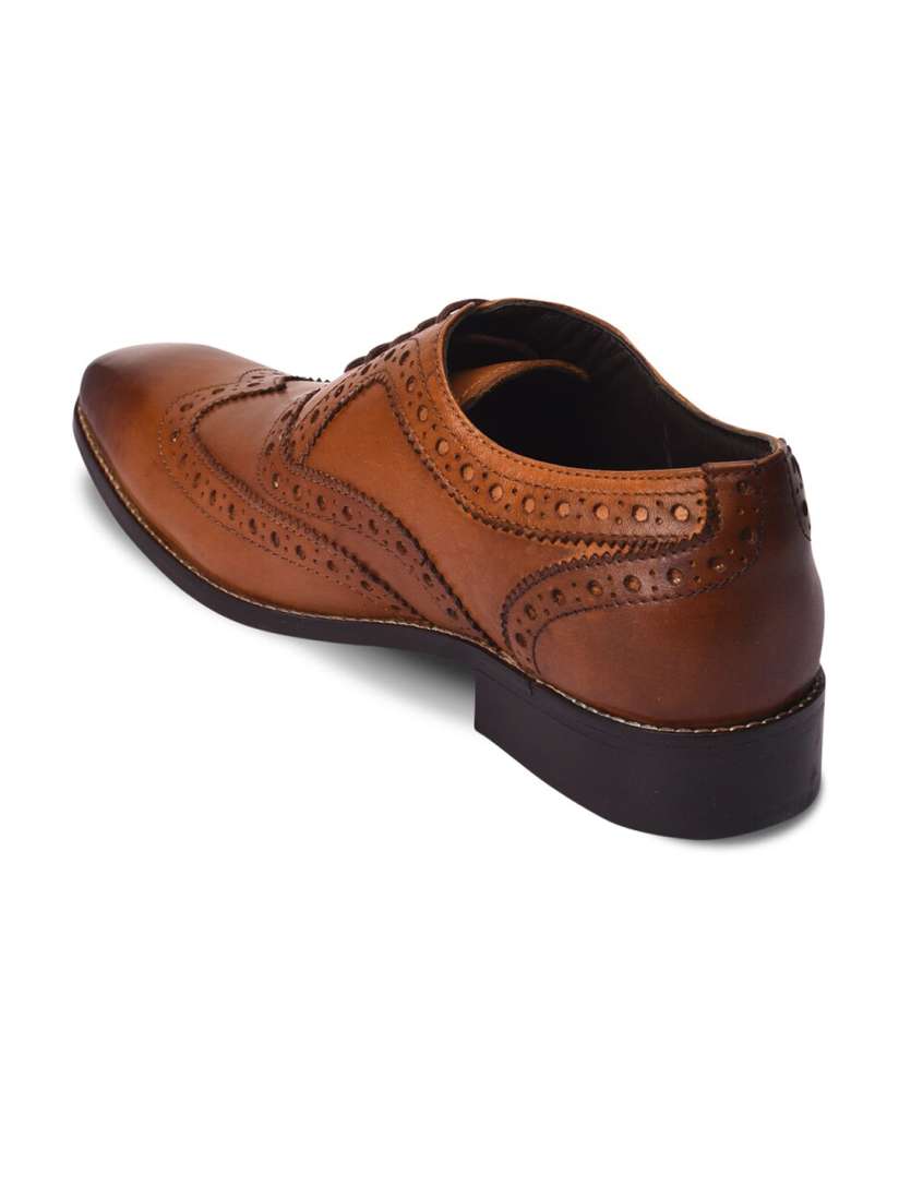 Buy Pavers England Men Tan Textured Brogues Formal Shoes Formal Shoes for Men 18272150 Myntra