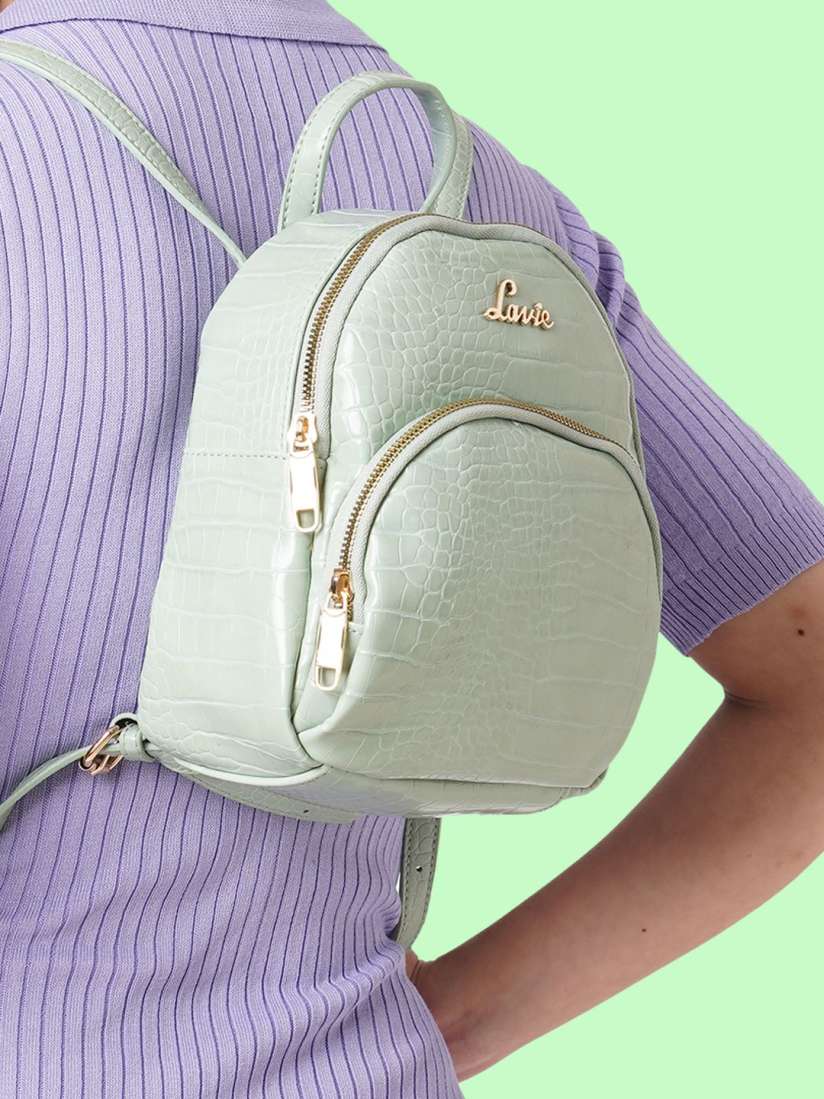 Buy Lavie Mini Women Green Textured Backpack Backpacks for Women 18290690 Myntra