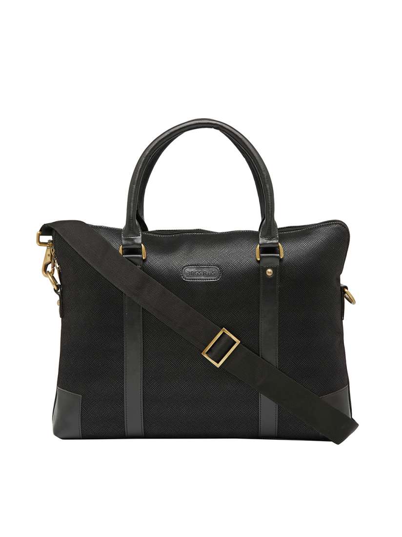 Buy Bags.R.us Unisex Black Faux Leather Laptop Bag Laptop Bag for Unisex 1829290 Myntra