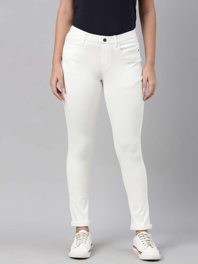 White jeggings myntra outlet