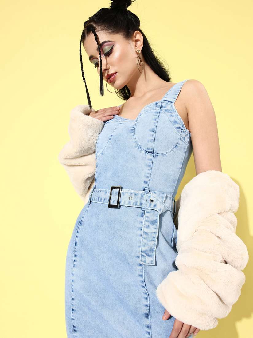 Denim going out dress shop