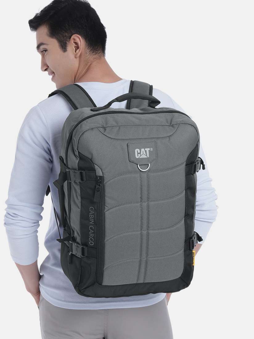 Buy CAT Black Backpack with Compression Straps Backpacks for Unisex 18302114 Myntra