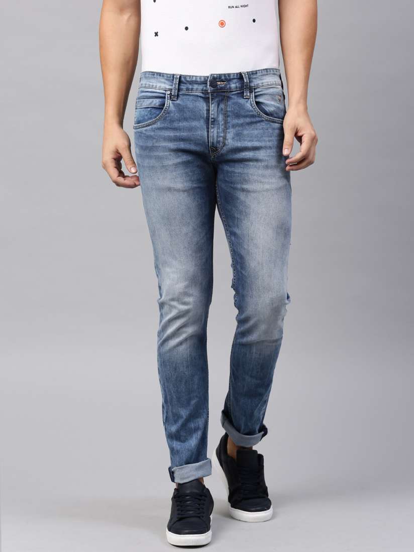 Buy HRX by Hrithik Roshan Men Blue Skinny Fit Stretchable Jeans Jeans for Men 1830489 Myntra