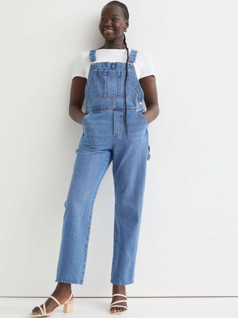 Buy H M Blue Ankle Length Dungarees Dungarees for Women 18305480 Myntra
