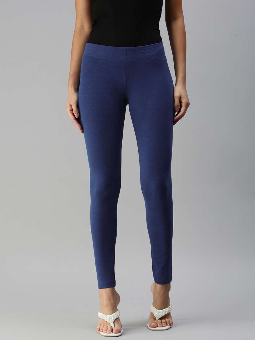 Buy Huetrap Women Navy Blue Ankle Length Legging Leggings for Women 18307600 Myntra